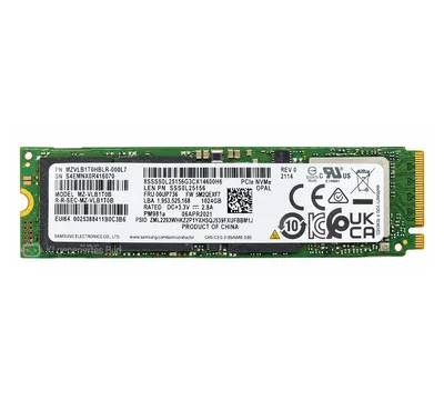 Produktbild von Samsung PM981a M.2 NVMe 1000GB SSD - MZVLB1T0HBLR-000L7 -  - 1TB Festplatte