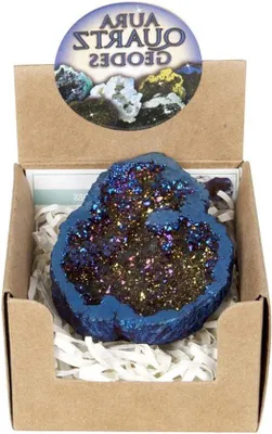 Produktbild von Naturstein-Mosaik mit Blauem Achat - Bastelanlagen-Geschenk-Satz