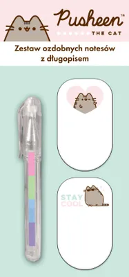 Obrázok produktu pre Zestaw mini długopis + notes Pusheen 2szt.