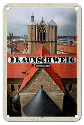 Produktbild von Blechschild Städte Braunschweig Dom Kirche Deko 12x18cm Schild