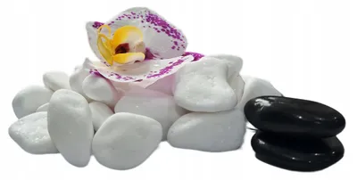 Produktbild von Thassos Weißer Dekorstein 1–3 cm, 20 kg – Naturstein-Kiesel für Garten, Terrasse, Aquarium und Innenräume