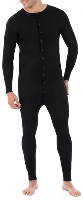 Productafbeelding van Fruit of the Loom Heren, hoogwaardige thermische pyjamabroek, zwart, maat Large