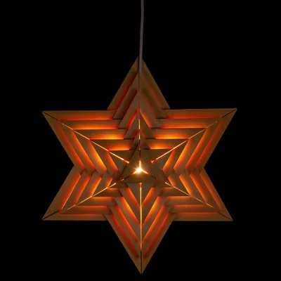 Produktbild von Fensterbild Weihnachtsstern (40cm) von Dregeno Seiffen
