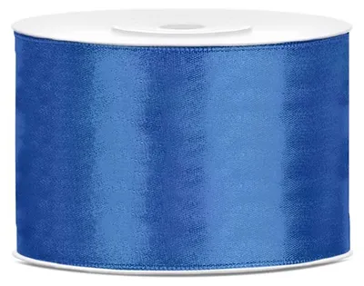 Produktbild von Satin Geschenkband königsblau 25m 50mm breit