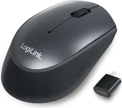 Produktbild von LogiLink, Maus, schwarz, Windows/Mac OS, 3-stufiger Stromsparmodus, 34 RF Kanäle