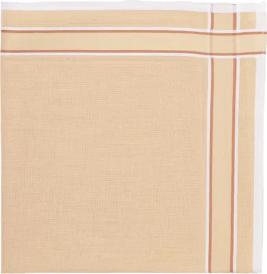 Produktbild von Tiseco Herrentaschentücher Set - 100% Baumwolle - Indiantan - 40x40 cm - 6 Stück -