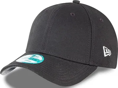 Produktbild von New Era Black Schwarz Blank Velcroback 940 9Forty Adjustable Curved Cap Kappe Basecap
