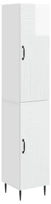 Obrázek produktu pro Sada skříněk 2 pcs Bílá s vysokým leskem 33 x 34,5 x 89,5 cm