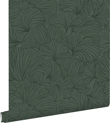 Immagine prodotto di ESTAhome carta da parati foglie di ginkgo verde scuro 53 cm x 10.05 m