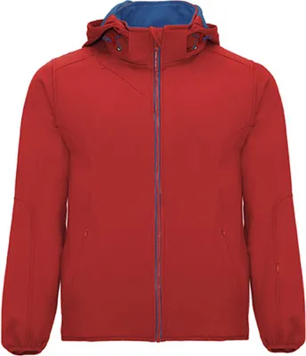 Produktbild von Roly SS6428 | Herren Siberia Softshell Jacket, Wasser- und Windabweisend - Farbe: Red 60/Royal Blue 05 - Größe: M