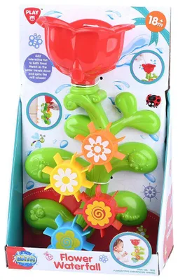 Produktbild von Play Badespielzeug Blumen Wassermühle - buntes Wasserspielzeug für Kinder