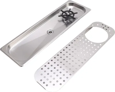Obrázek produktu pro 304 Nerezová ocel Pitcher Rinser Cup Washer Glass Cleaning Rinser Vysokotlaké mytí s odtokovou odkapávací hadicí pro bar Coffee Shop Stainless