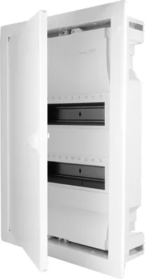 Immagine prodotto di Scatola di distribuzione ad incasso Scatola portafusibili 2 file 24 moduli Scatola di distribuzione Quadro di distribuzione piccolo bianco Hager Volta 2x12 VU24AT