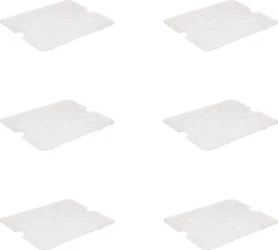 Produktbild von AcMax 6 Stück Polycarbonat Abtropfeinlage für GN 1/2 Kunststoff Gastronormbehälter GN-Behälter Gastronorm