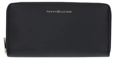 Produktbild von Tommy Hilfiger TH FLAG LRG ZA Damen Portemonnaie Schwarz : Größe - UNICA Größe: UNICA