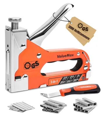 Produktbild von ValueMax 3-in-1 Handtacker Set mit 3000 Klammern,