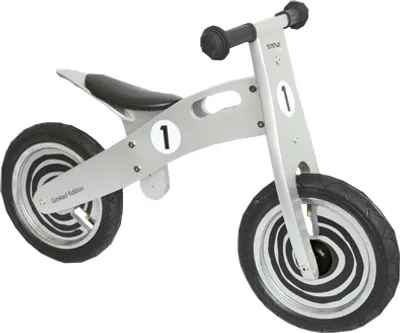 Image de Simply For Kids Vélo d'équilibre en bois Argent