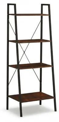 Produktbild von Bücherregal TAYLOR, 4 Regalböden, 147 x 60 cm, rustikal braun