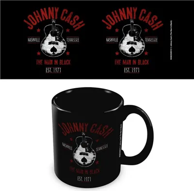 Produktbild von Johnny Cash - Kaffeebecher "Man In Black" PM12025 (Einheitsgröße) (Schwarz)