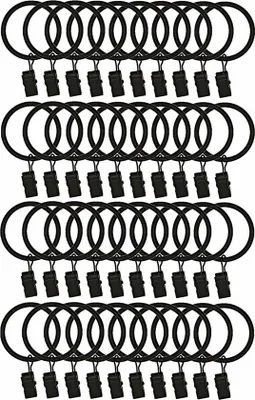 Imagen del producto de Anillos para cortinas de ducha - 3 x 32 mm - 40 unidades - Anillos s para rejillas de ducha - Con abrazaderas