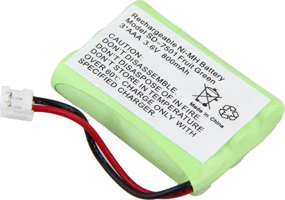 Produktbild von 2er-Pack schnurloser Heimtelefon-Akku Ni-MH AAA 800mAh 3,6V Ersatz-Akku für Vtech 27910 5822 ia5829 ia5839 890099000000 ia5845