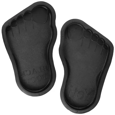Betonform Set für Trittsteine „BLACK FOOT“ – rechtes & linkes Bein, Gartensteine