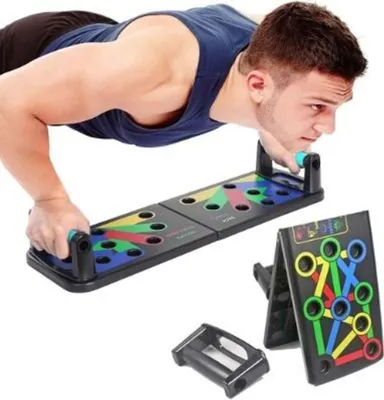 Produktbild von Push Up Board 9in1 Multiboard Liegestützgriffe Multitrainer Fitness Gym - MUSCLEPLATE