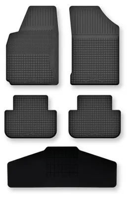 Zdjęcie produktu dla Dywaniki gumowe z tunelem do Nissan Pathfinder R51 2005- (SUV) – 5 szt., czarne, dobierane – Wielganizator Semi-Universal