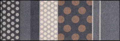 Produktbild von Salonloewe GLAMOUR DOTS GRAU Fußmatte Wohnmatte 60 x 180 cm