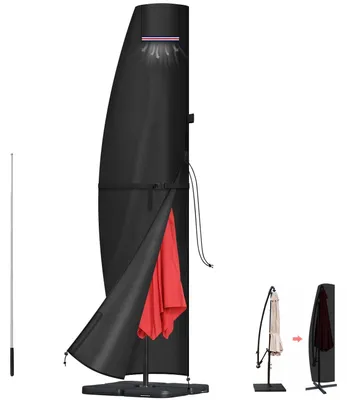Productafbeelding van Solidchoice - Beschermhoes voor Parasol tot Ø 500 cm, Waterproof