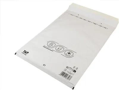 Image de Pochette d'expédition à bulles d'air Dimensions intérieures 300x445mm blanc Fermeture SK LxLmm