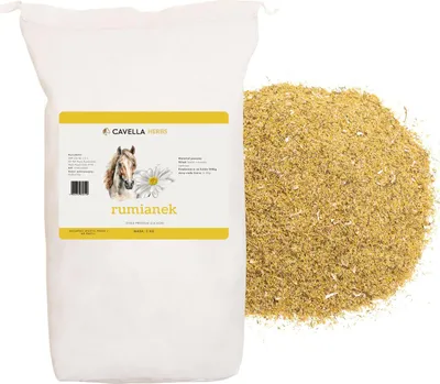 Immagine prodotto di Cavella: camomilla essiccata, integratore alimentare per cavalli, calmante