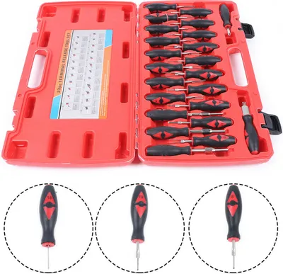 Image de 23 pièces ISO Déverrouillage de prise Déverrouillage de broche Voiture Set d'outils de desserrage professionnel avec valise
