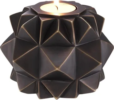 Produktbild von Casa Padrino Luxus Messing Teelichthalter Bronze Ø 13 x H. 9 cm - Deko Accessoires