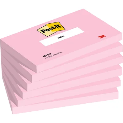 Produktbild von Post-it Notes 655-PNK 127x76 mm 100B flamingopi 6St