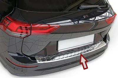 Für VW Golf 8 VIII Variant ab 2020- Ladekantenschutz Edelstahl MIT ABKANTUNG in der Farbe von Recambo e.K.