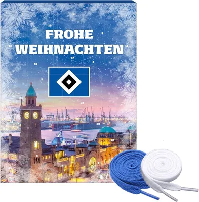 Produktbild von Hamburger SV HSV Adventskalender Weihnachtskalender + Fan-Schnürsenkel 1#, 16#