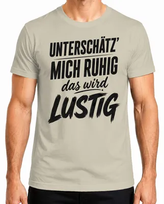 Obrázok produktu pre Nebojte sa ma podceňovať, bude to zábavné. Sarkastické tričko s nápisom "Humor", pánske, prírodná farba, veľkosť M