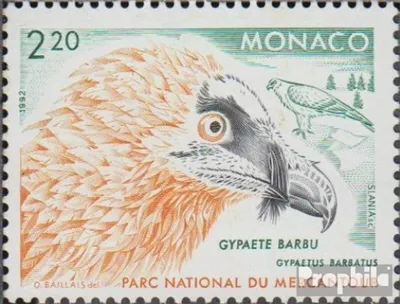Produktbild von Briefmarken Monaco 1992 Mi 2094 (kompl.Ausg.) postfrisch Greifvögel und Eulen
