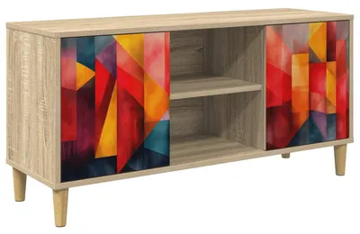 Produktbild von vidaXL TV-Schrank HEESCH 102 x 33 x 50 cm Sonoma Holzwerkstoff