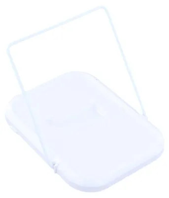 Inklappbarer Topfdeckelhalter, Kochlöffelhalter, weiß, 19,5x15x16 cm