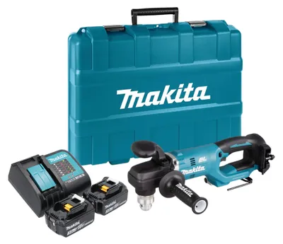 Obrázok produktu pre Akumulátorová uhlová vŕtačka Makita DDA 450 SFK 18 V 70 Nm bez kefiek + 2x akumulátor 3,0 Ah + nabíjačka + kufor