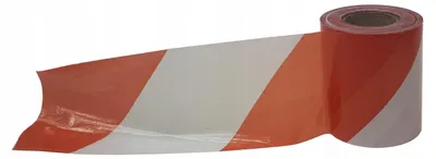Produktbild von Metalstyl Warnband weiß-rot Absperrband 75mm 100m