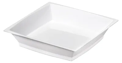 Produktbild von Einweg-Fingerfood Mini Teller aus Plastik, 6,8 x 6,8 x 7cm, Weiss, 50 Stück