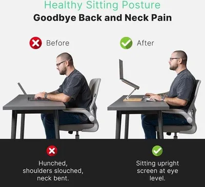 Produktbild von Ergonomischer Laptopständer Antirutsch Schwarz