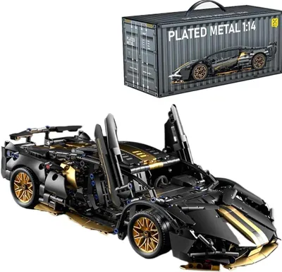 Produktbild von Auto-Bauset Bausteine 1:14 Technical Sports Racing Car Bausatz Kinder Geschenk