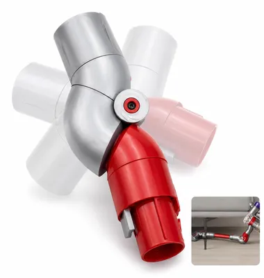 Produktbild von Staubsauger-Adapter für flexible Winkelreinigung - Kompatibel mit V7 V8 V10 V11 - Aus robustem ABS-Kunststoff