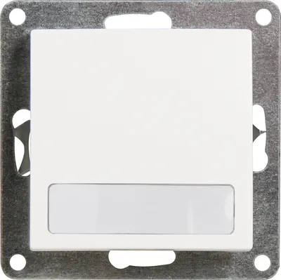 Produktbild von Taster McPower Flair mit Namensschild 250V/10A UP weiß
