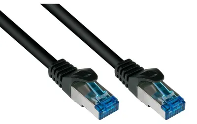 Zdjęcie produktu dla Alcasa 8060-SF010S, 1 m, Cat6a, S/FTP (S-STP), RJ-45, RJ-45, Czarny