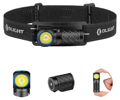 Imagen del producto de OLIGHT Perun 3 mini, linterna frontal recargable, 1250 lúmenes, autonomía máxima: 10 días